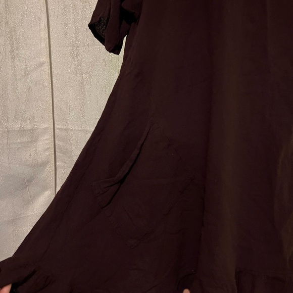 Oh My Gauze! Dark Brown Tunic Top - Picture 2 of 7
